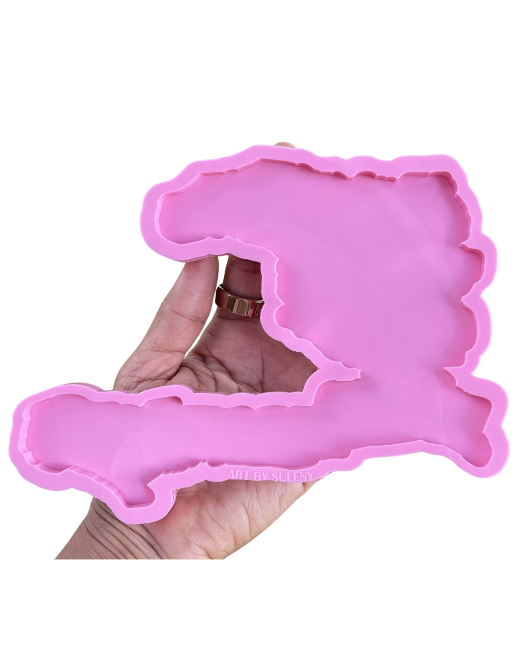 Haiti Map Silicone Mold for Tray Coasters Decor
