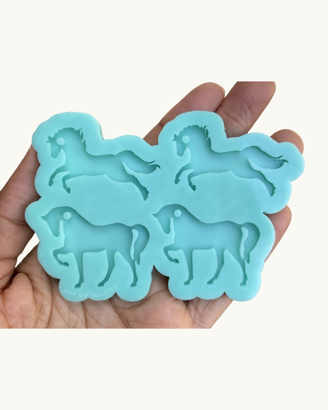 Horse Mold for Jewelry Making Running Standing Horse