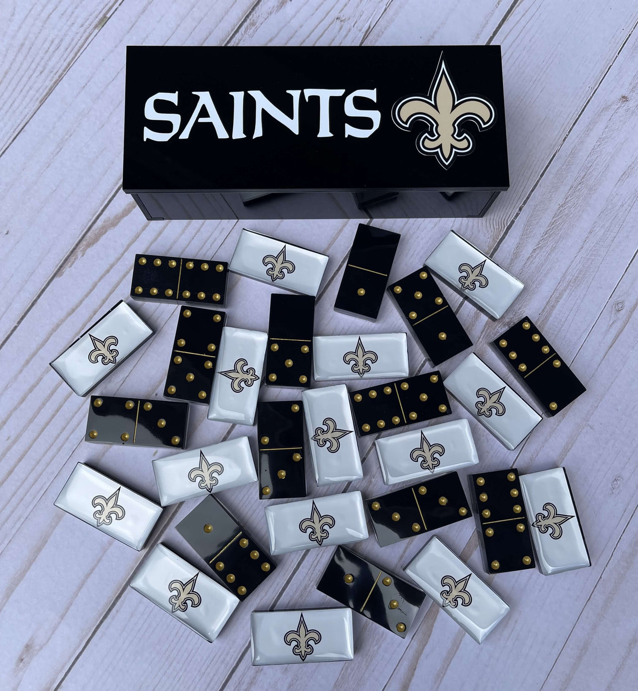 New Orleans Saints Dominoes Set American Football NFL Custom Resin Dominoes