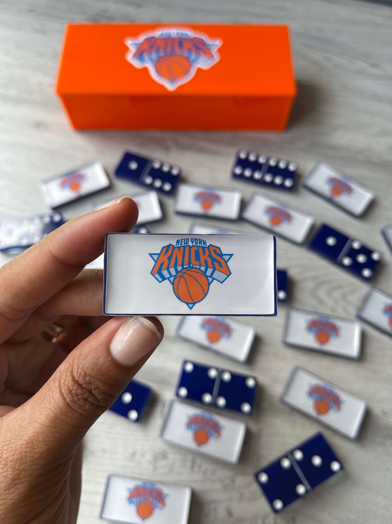 New York Knicks Dominoes Set Basketball Teams NBA