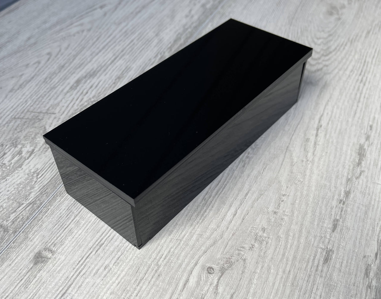 Empty Blank Acrylic Box ideal for Resin Dominoes Customizable