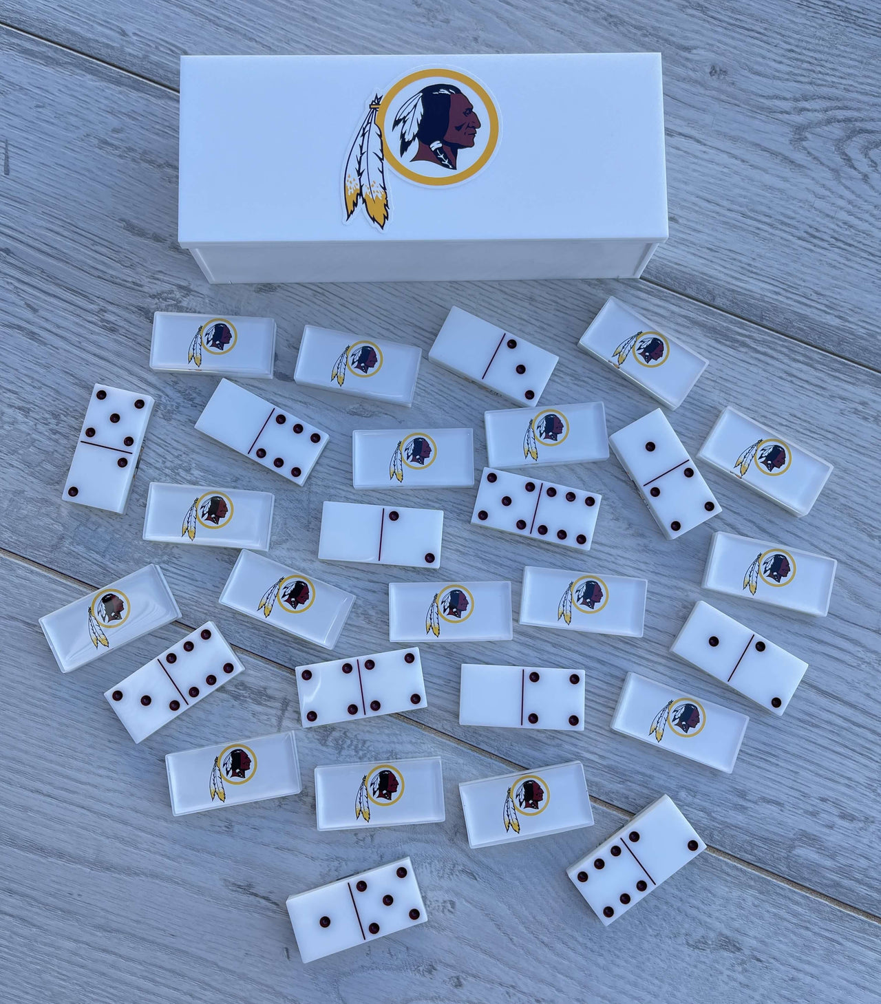 Washington Commanders Redskins Custom Domino Set NFL Dominoes