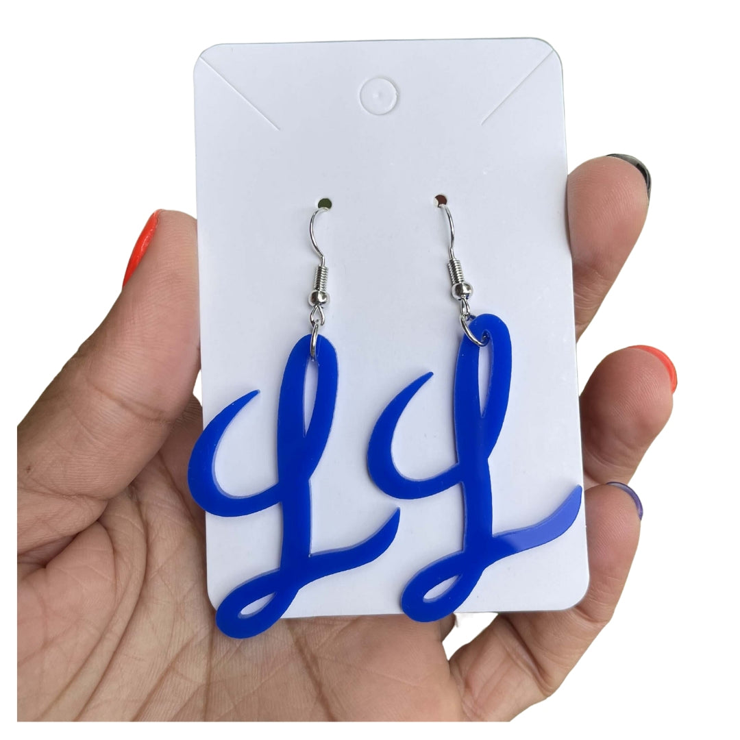 Tigres del Licey Earrings Dominican Republic Baseball Dangle Earrings DR