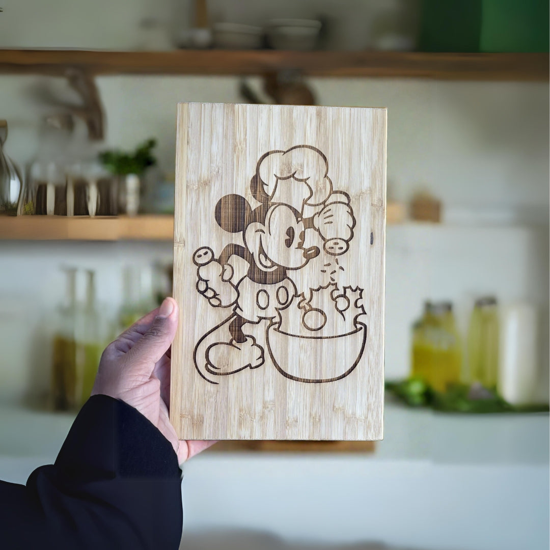 Mickey Mouse Cooking Cutting Board Cheese Serving Board