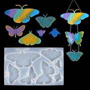 Butterfly Keychain Mold for Resin / Coaster Silcone Mold for Craft Resin DIY CLEARENCE - Art By Suleny Craft Store LLC
