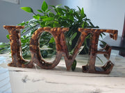 Coffee Bean Love Resin Sign - LOVE Sign