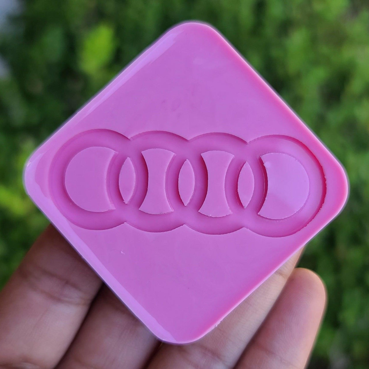 Car Symbols Silicone Mold for Keychain / Molds for Resin Car Symbols Brand / Audi Mold