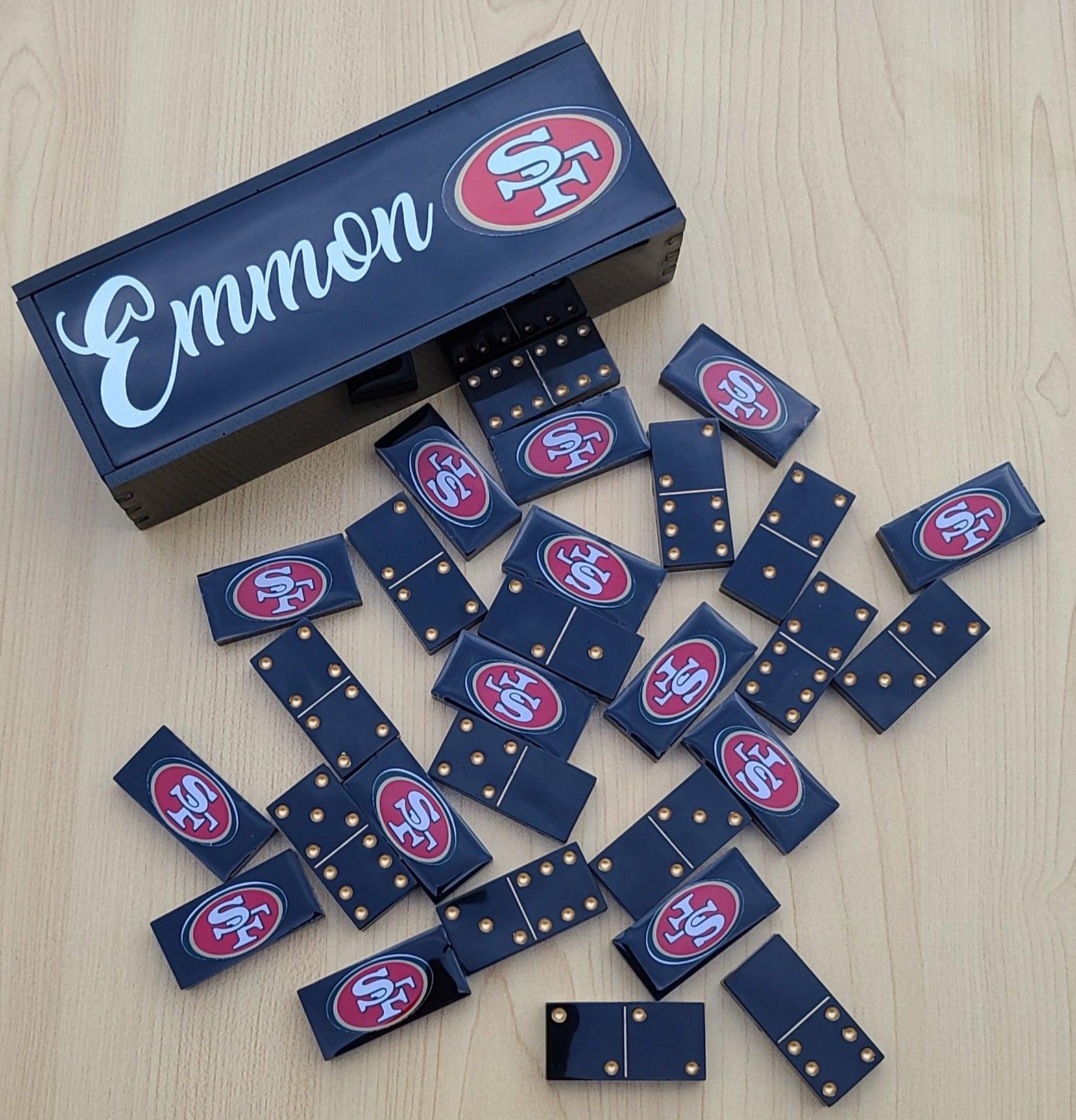 NFL Custom Domino Set / 49ERS Dominoes / All Teams Customized