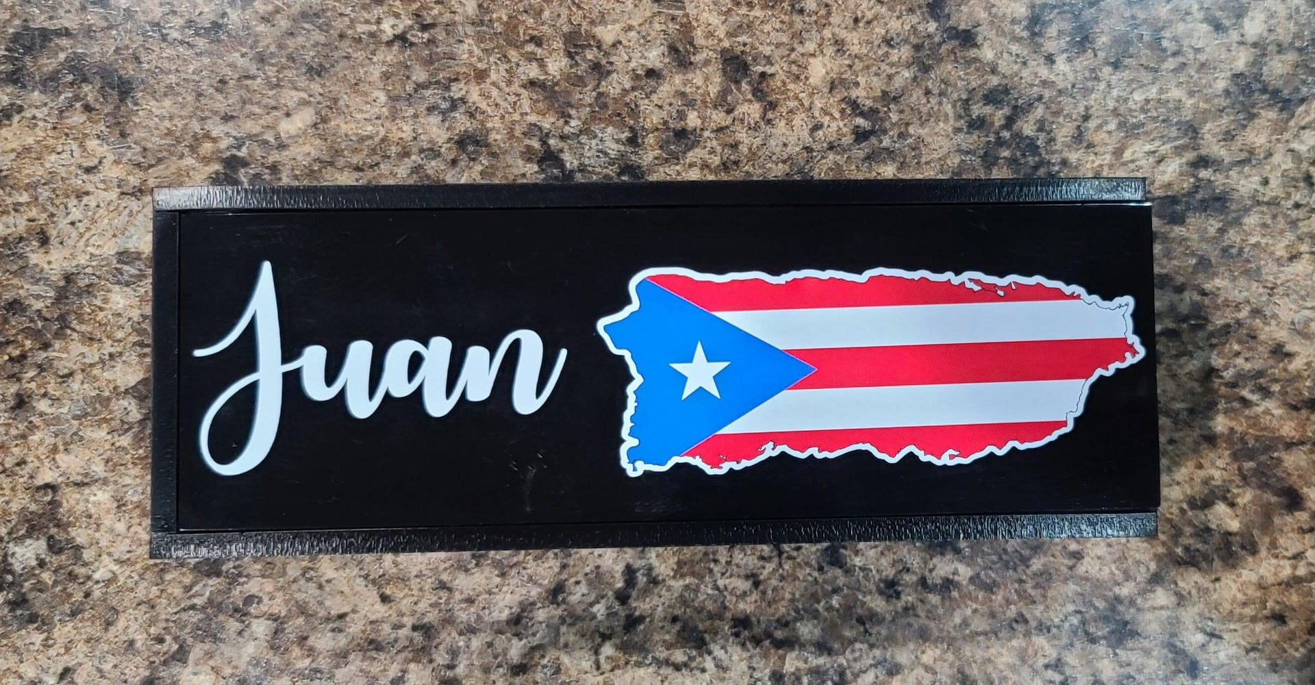 PUERTO RICO Domino Set 28 Map and Flag, Customized, Handmade Resin, dominoes for gift