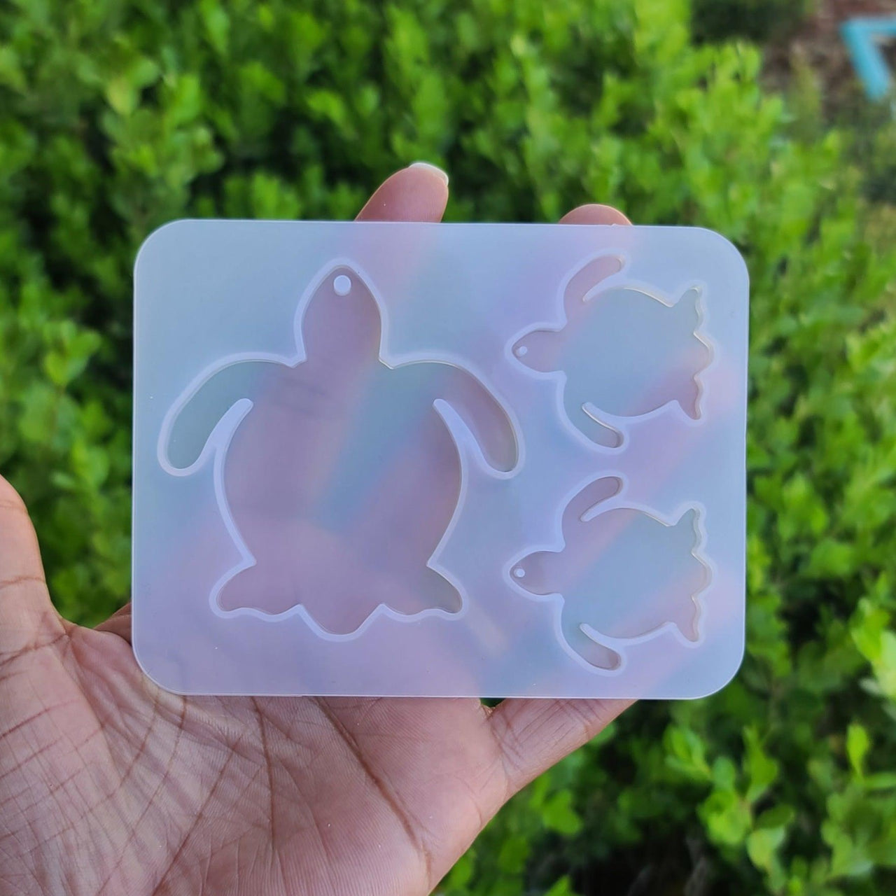 Turtle Mold for Keychain / Resin Silicone Mold / Turtle Silicone Mold