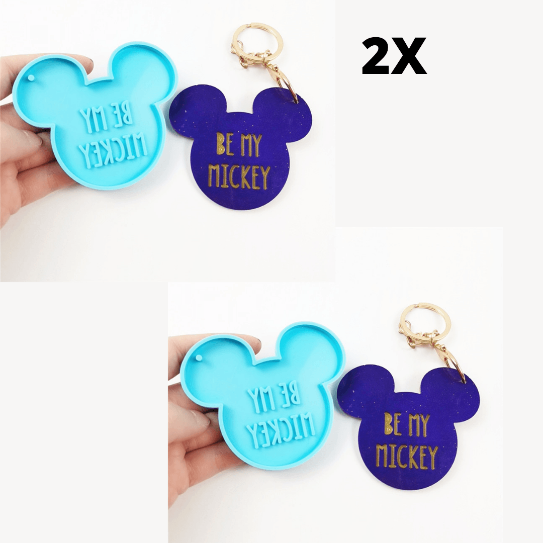 Keychain Mold for Resin / Be My Mickey Mouse Mold / Mouse Keychain Mold CLEARENCE - Art By Suleny Craft Store LLC