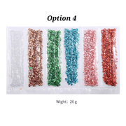 Stone for Jewelry - 1-2mm Crushed Glass Sprinkles Stones - Stone for Resin - 26 Grams - Broken Glass Stones Crystal - DIY Epoxy Resin