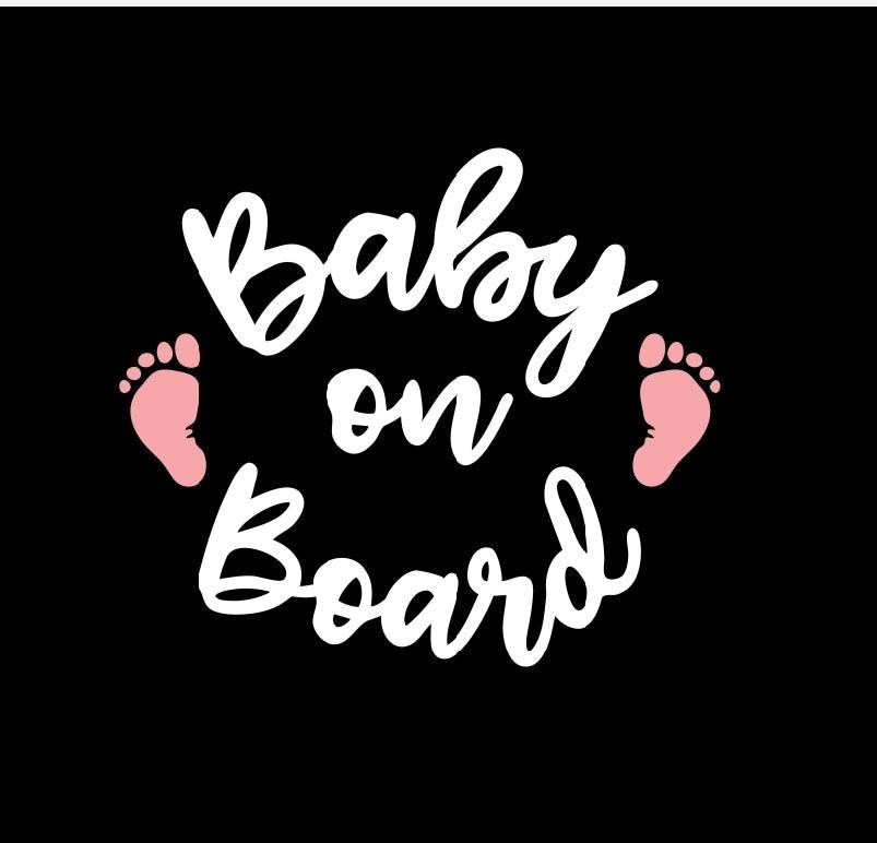Baby on Board Sticker, car vinyl stickers, Decal Stickers, boy and girl