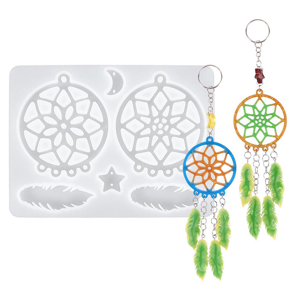 Dream Catcher Keychain Mold for Resin / Silcone Mold for Craft Resin DIY