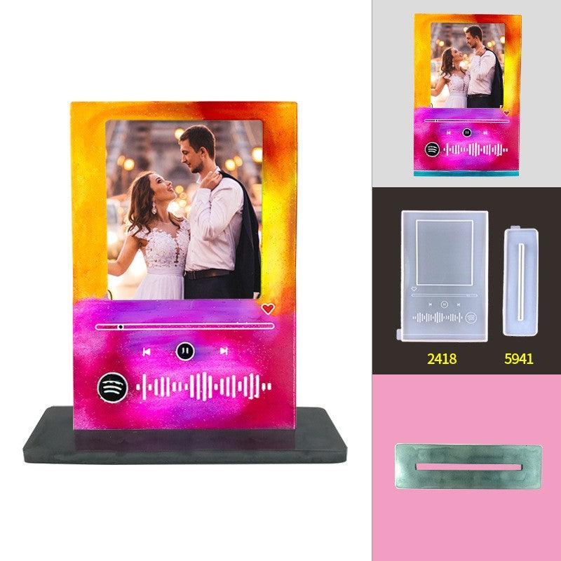 Photo Frame Decoration Mold for Epoxy Resin - Spotify Mold - Resin Mold U.S - Art By Suleny Craft Store LLC