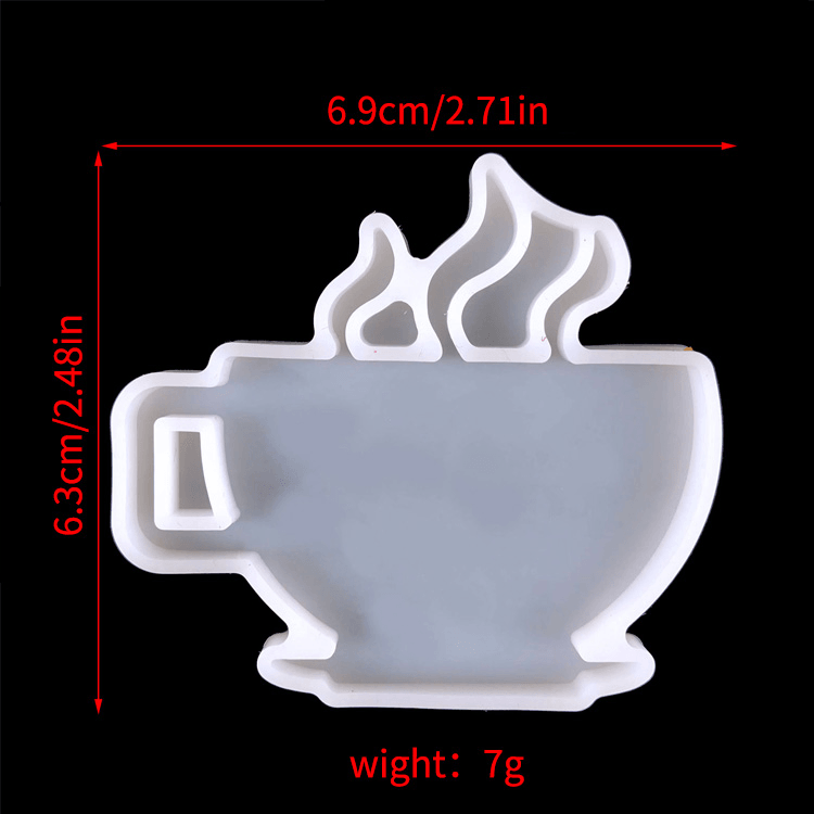 Coffee Lover Silicone Mold / Keychain Mold / Coffee Mold for Jewelry / mug Mold