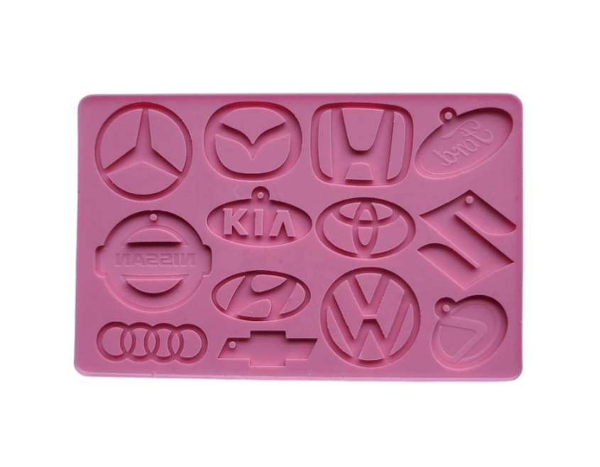 Car Symbols Mold - Vehicle Brands - Keychain Silicone Mold for Epoxy Resin - Jewelry Making Handmade - Car Mold - Vehicle Emblem Mold -molds