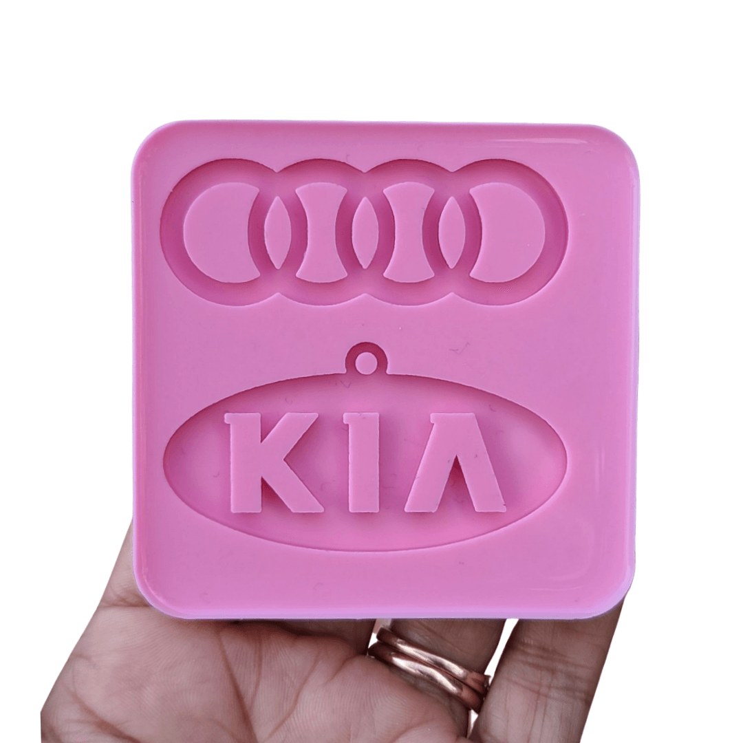 Silicone Mold - Mold For Keychain - Resin Mold - Car Symbols Molds - Audi / Kia / Car Emblem Molds - Car Brand Molds - Molds for Resin